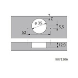 Hettich Sensys 110° välisivu