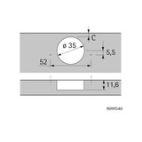 Hettich Sensys 165° pääty