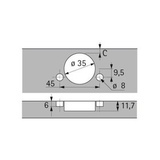 Hettich Sensys alakulmakaapin sarana