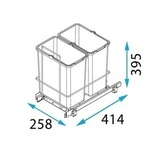 Jätesankovaunu extra lyhyt