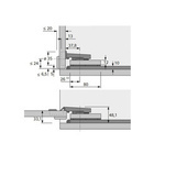 Sensys aamiaiskaapin sarana ja aluslevy