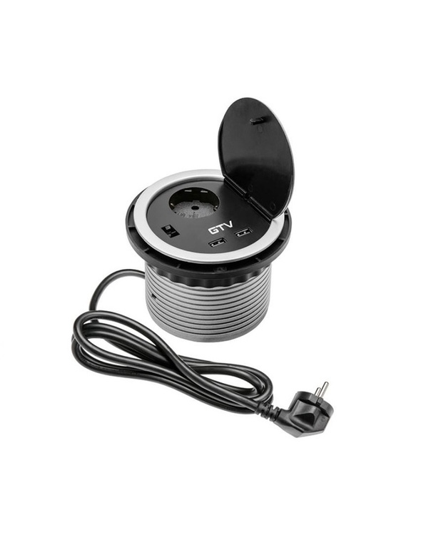 Tasoon upotettava pistorasia